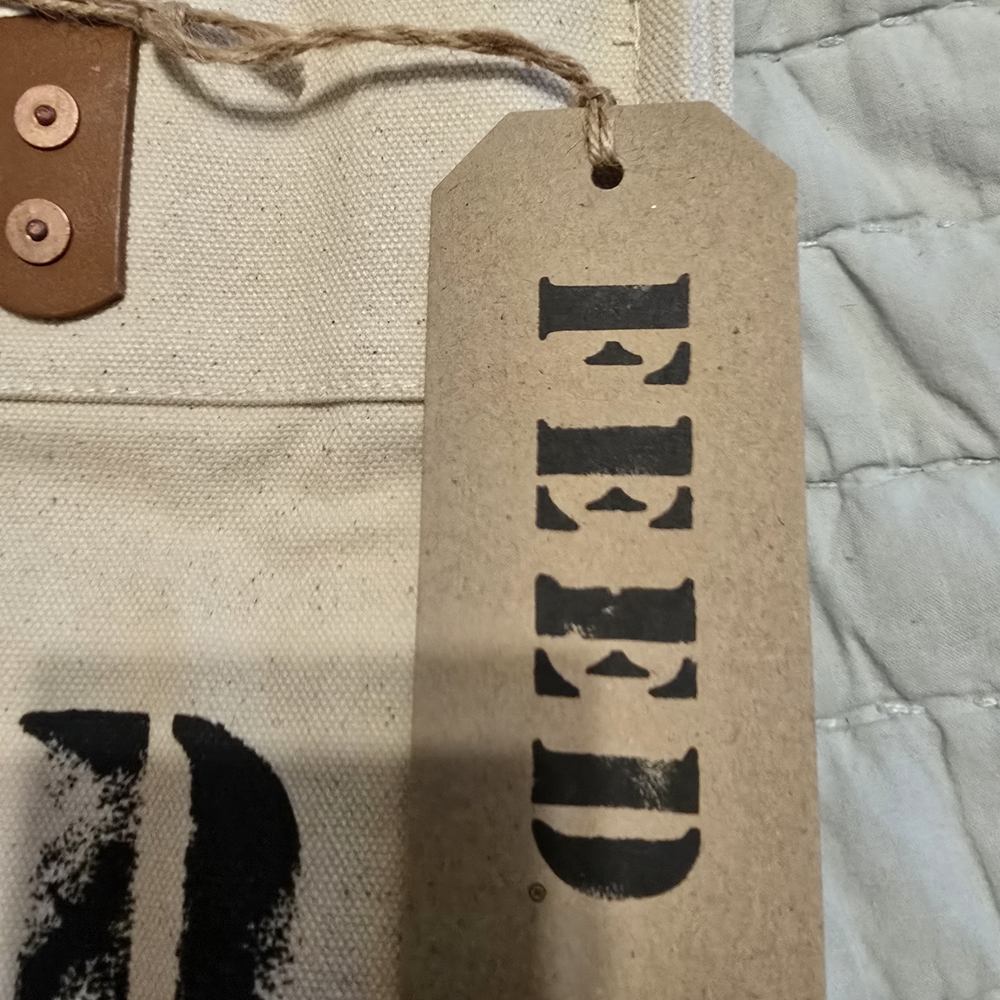 Feed Canvas Tote Bag - Natural and Brown - Picture 7 of 7